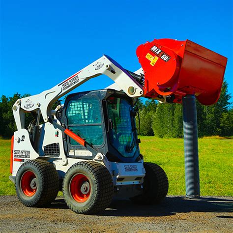 skid steer mortar mixer|cement mixer skid steer attachment.